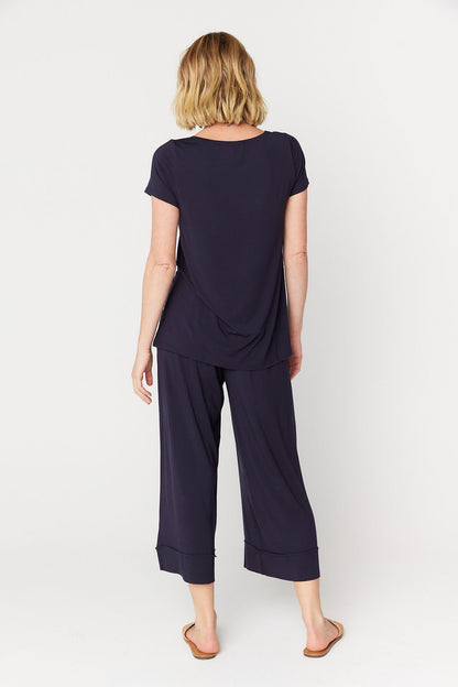 Resort Culotte Pant French Navy Tani