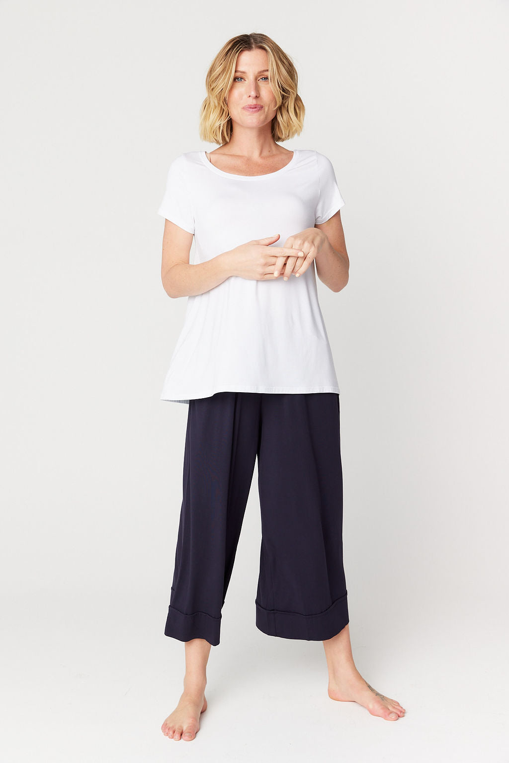 Resort Culotte Pant French Navy Tani