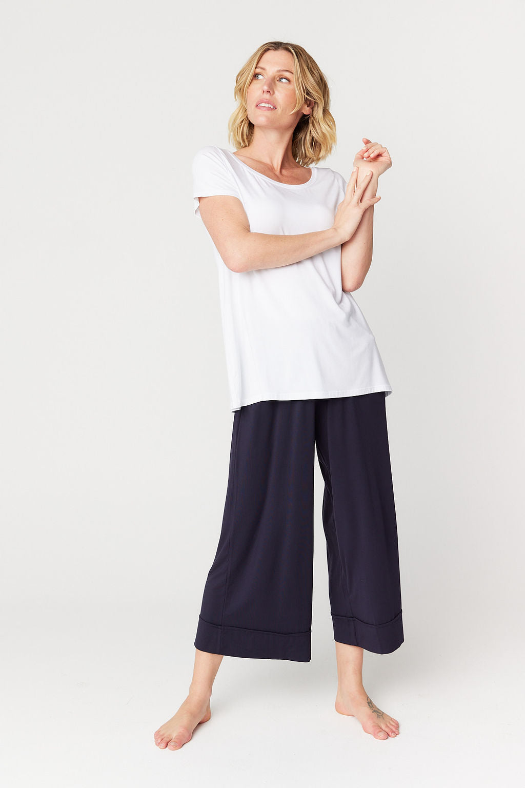 Resort Culotte Pant French Navy Tani