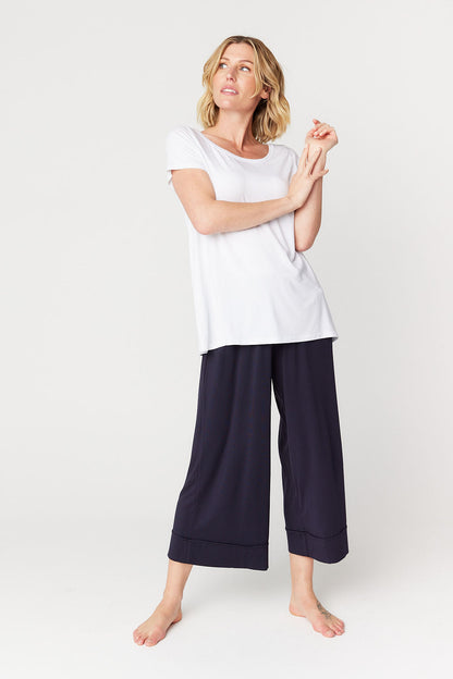 Resort Culotte Pant French Navy Tani
