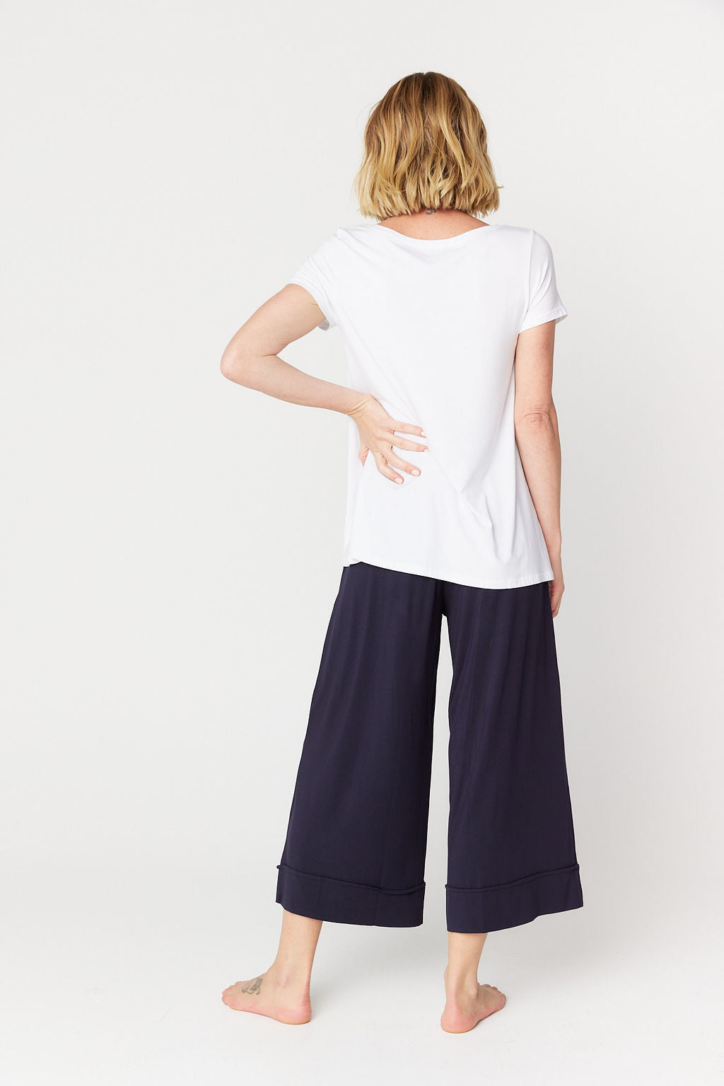 Resort Culotte Pant French Navy Tani