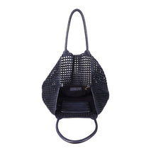 Pebbly Woven Tote