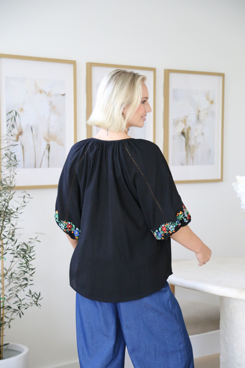 Bella Boho Embroidered Blouse