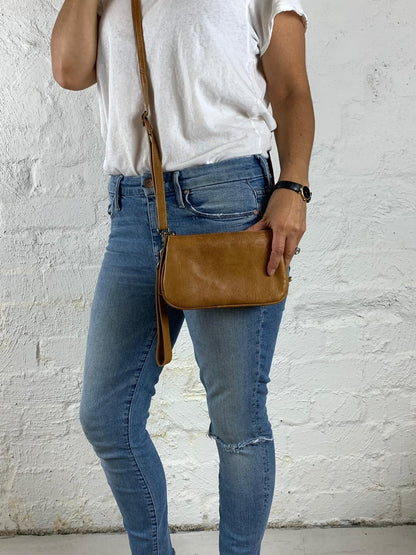'St Kilda' Cross Body Leather Bag / Clutch