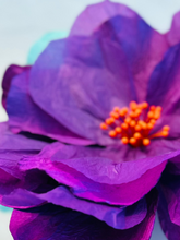 Sakura Paper Flower - Purple with Orange