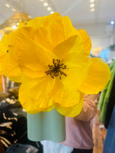 Sakura Paper Flower - Yellow with Purple