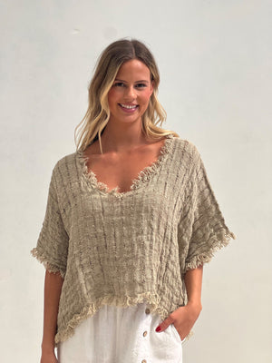 Sarita Linen Top