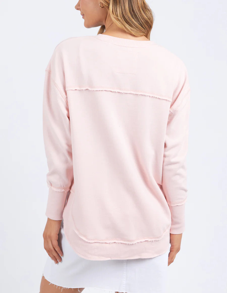 Simplified Metallic Crew - Pale Pink