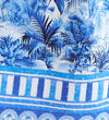 Blue Palm Print