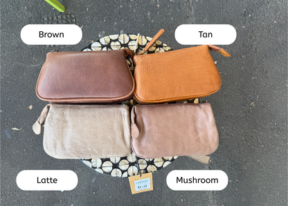 'St Kilda' Cross Body Leather Bag / Clutch