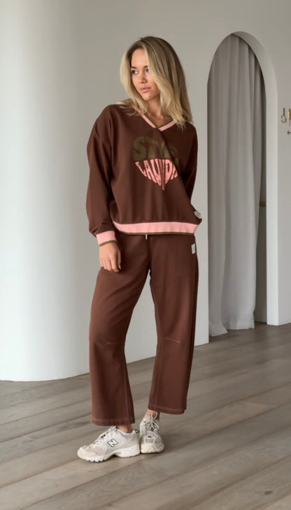 Style Laundry Barrel Leg Track Pants