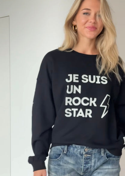 Rockstar Oversized Graphic Sweater