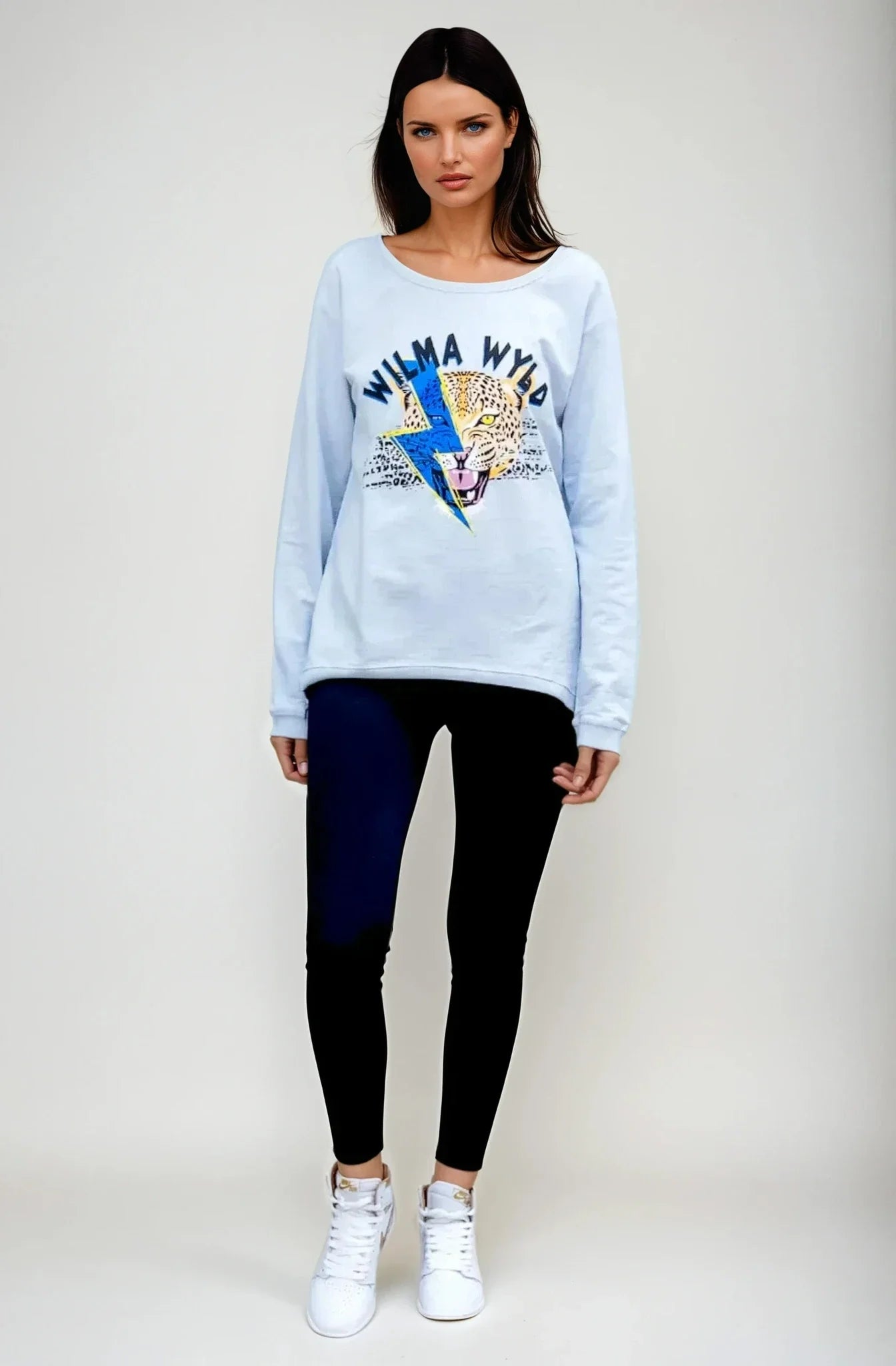 Taylor Sweater - Leopard Lightning Graphic
