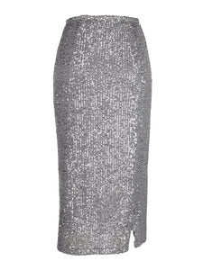 Tabia_sequin_skirt_Silver_Basic_state_nu_denmark_ sequin_Pencil_skirt_sequin_top_nu_denmark_stockist_australia