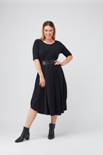 Black_Tri_drape_midi_dress_tani_basic_state_