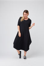 Black_Tri_drape_midi_dress_tani_basic_state_