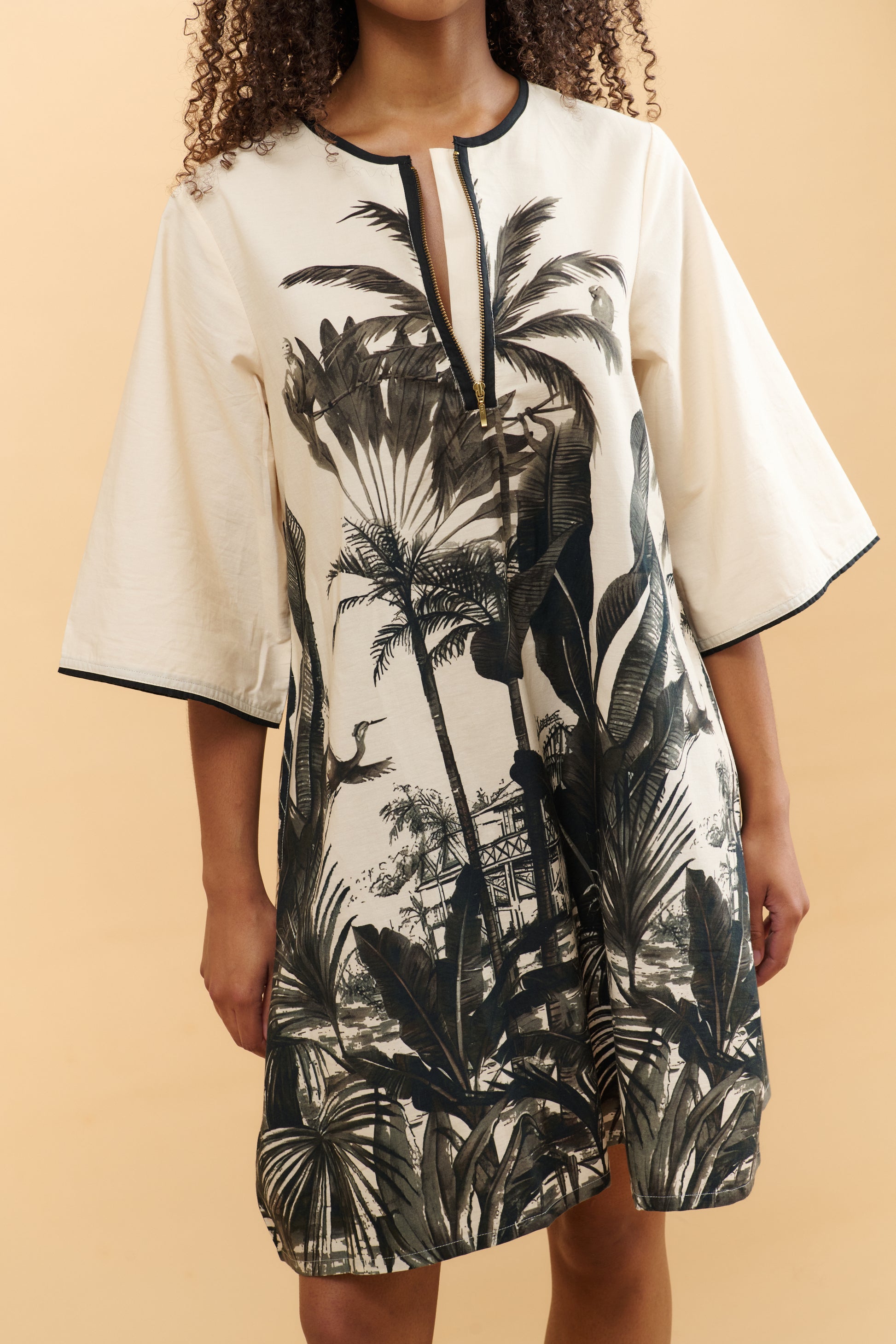 Tropic Noir A-Line Dress Basic State