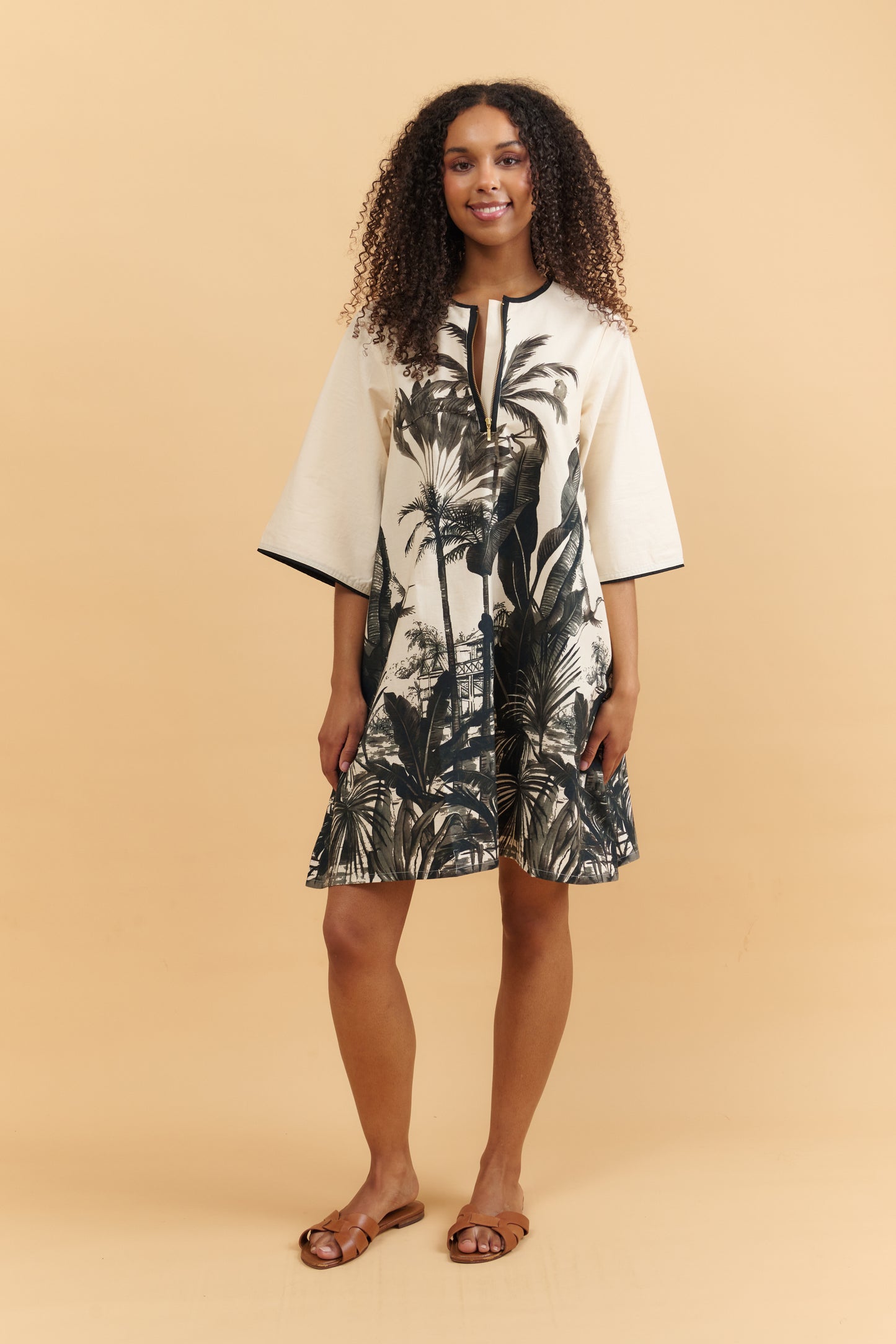 Tropic Noir A-Line Dress Basic State