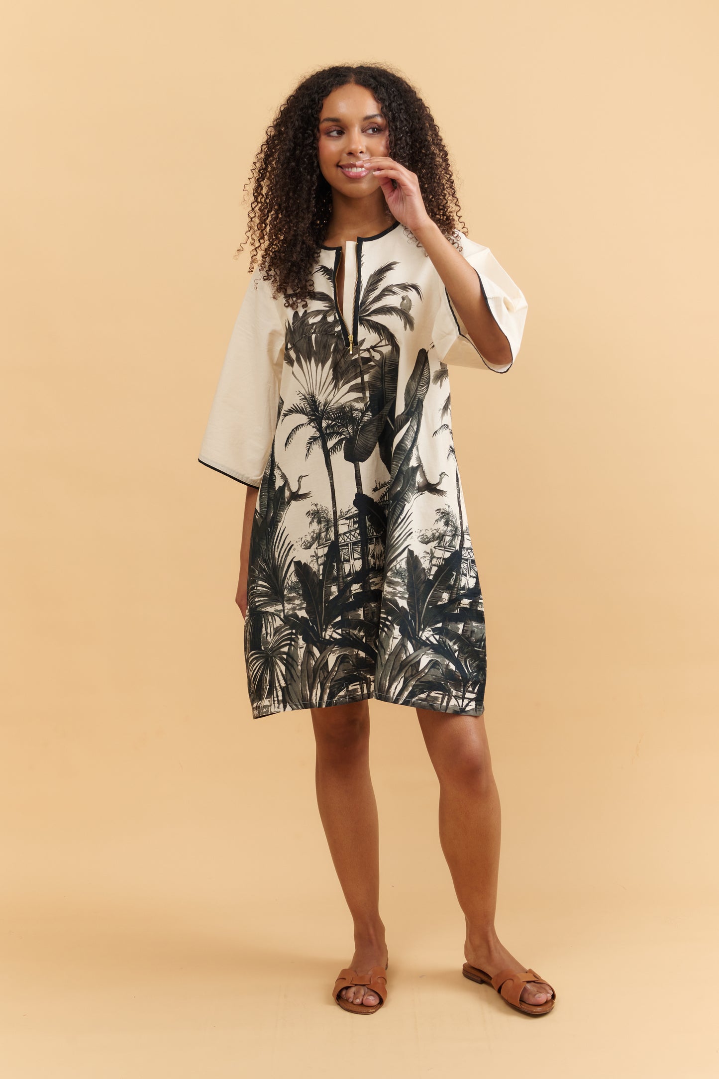 Tropic Noir A-Line Dress Basic State