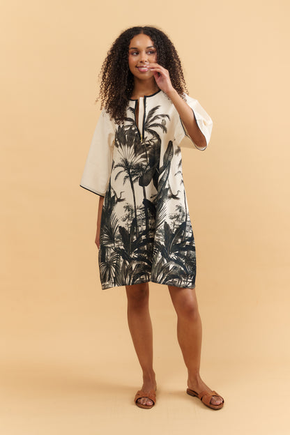 Tropic Noir A-Line Dress Basic State
