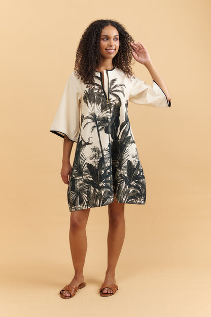 Tropic Noir A-Line Dress Basic State