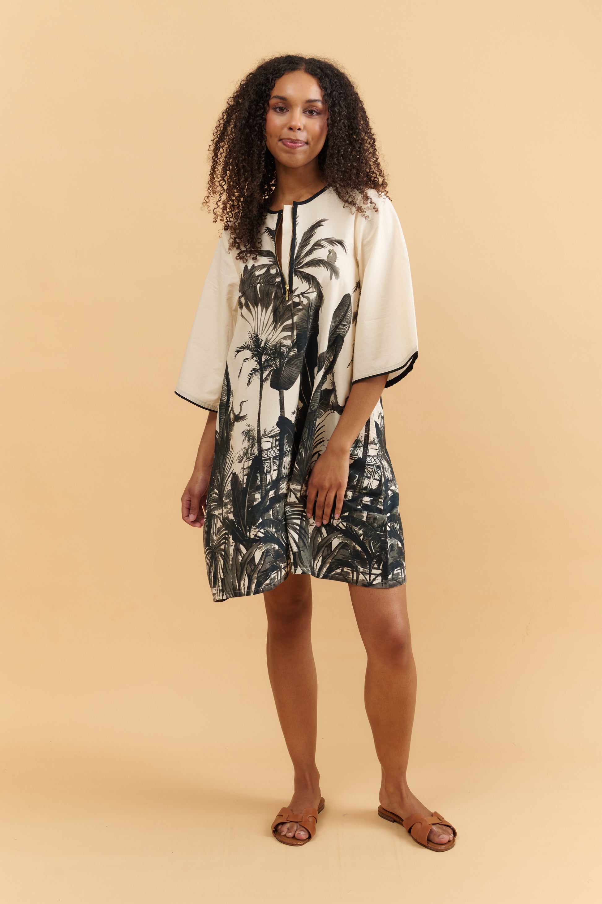 Tropic Noir A-Line Dress Basic State