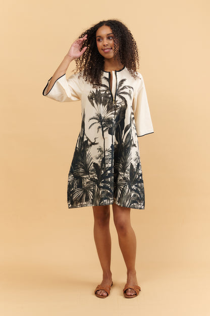 Tropic Noir A-Line Dress Basic State