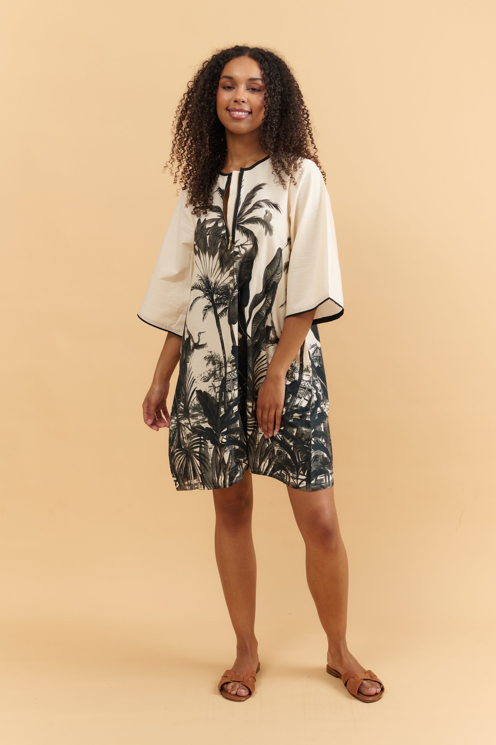 Tropic Noir A-Line Dress Basic State