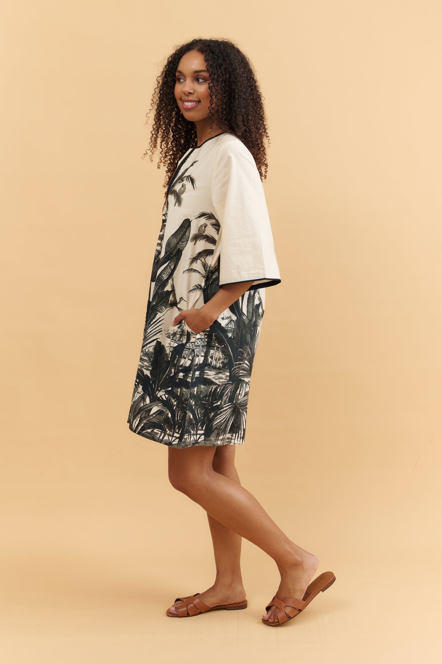 Tropic Noir A-Line Dress Basic State