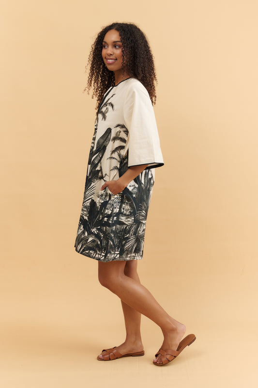 Tropic Noir A-Line Dress Basic State