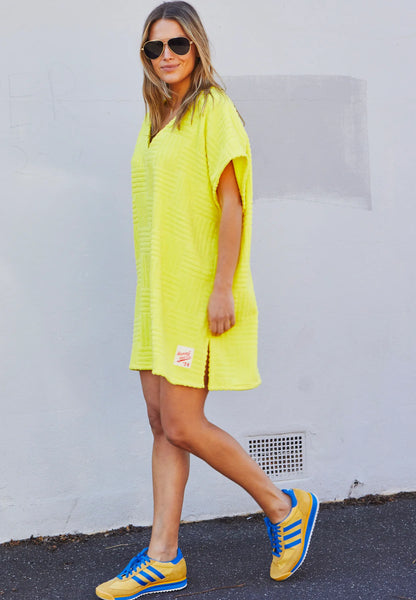 Salt & Sunshine Towelling Cover Up - Yellow