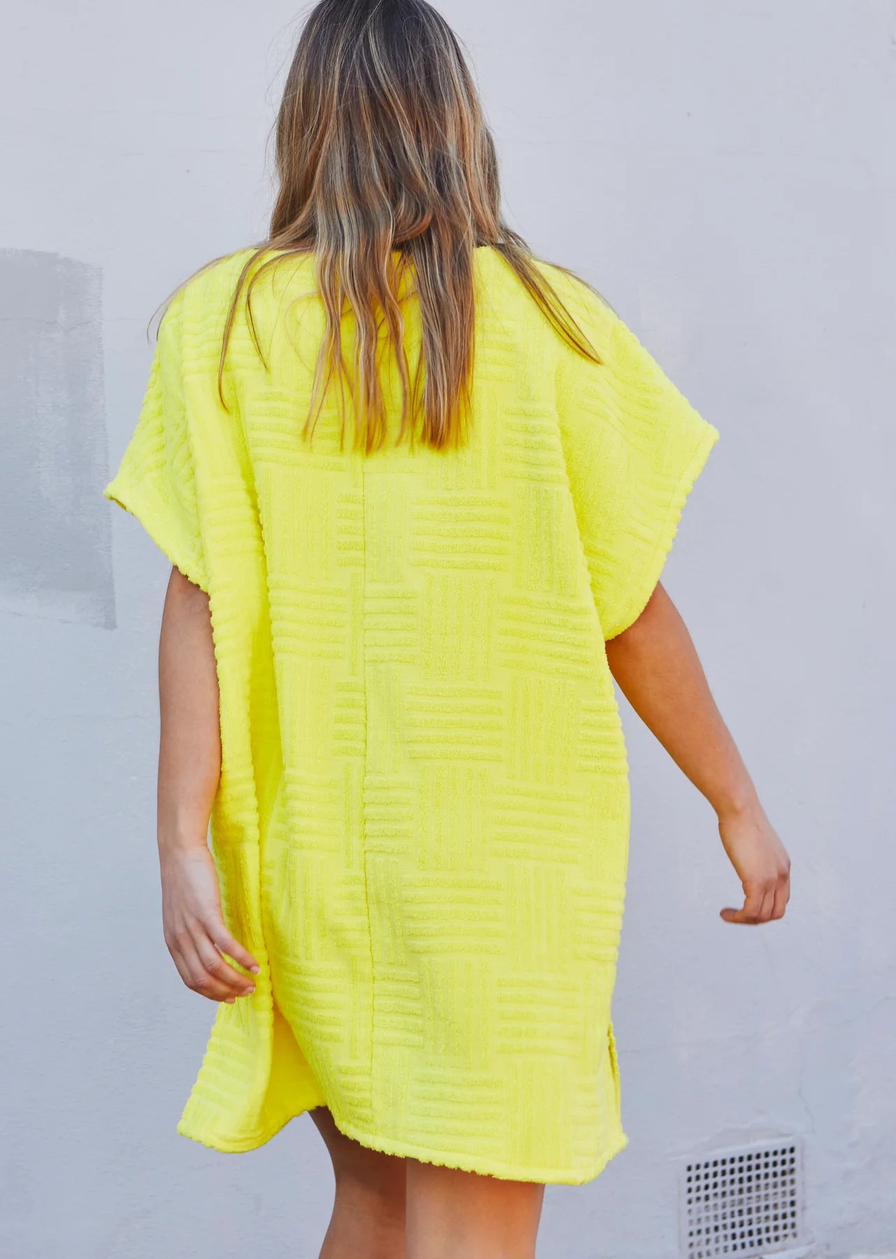 Salt & Sunshine Towelling Cover Up - Yellow