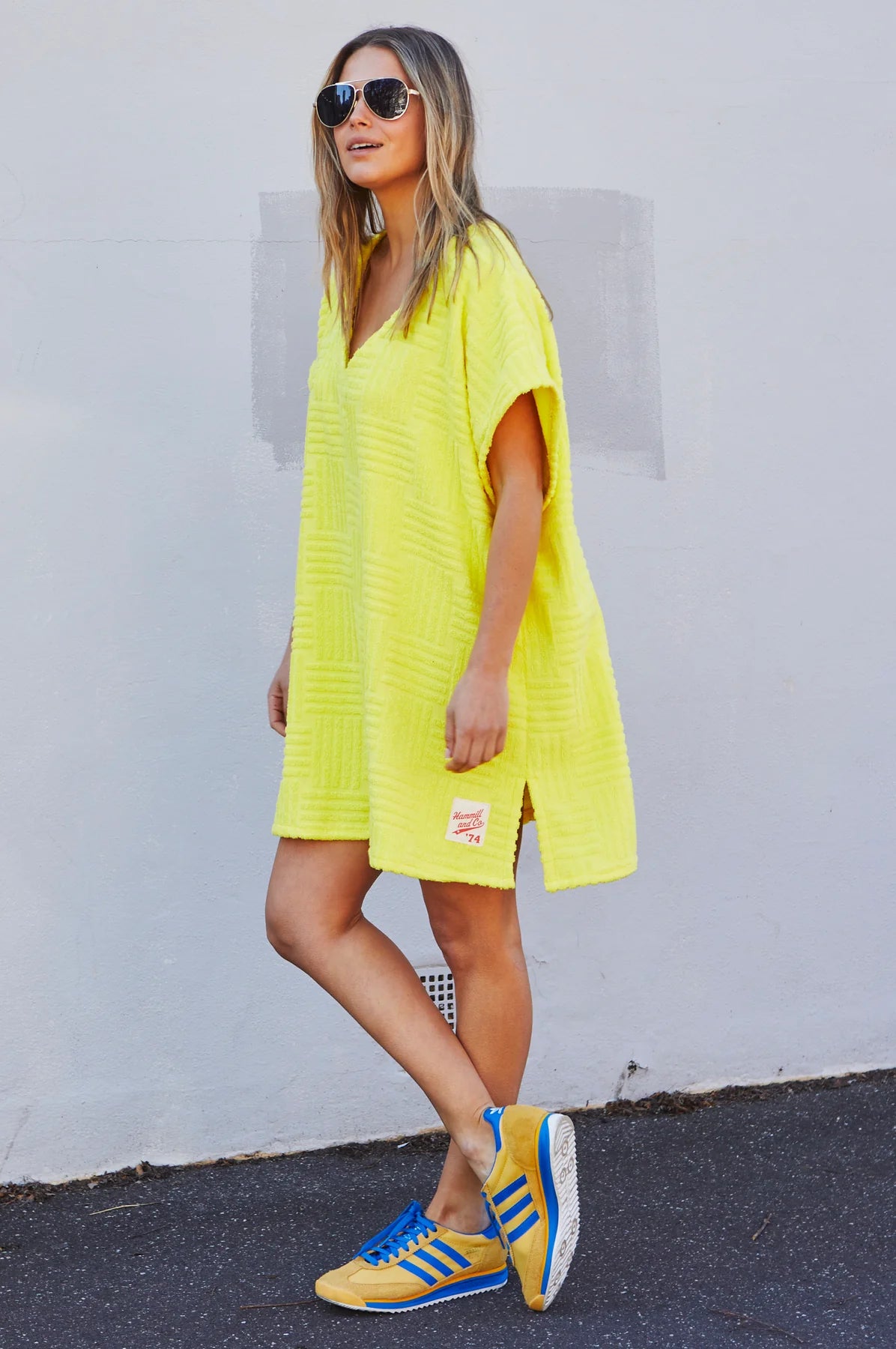 Salt & Sunshine Towelling Cover Up - Yellow
