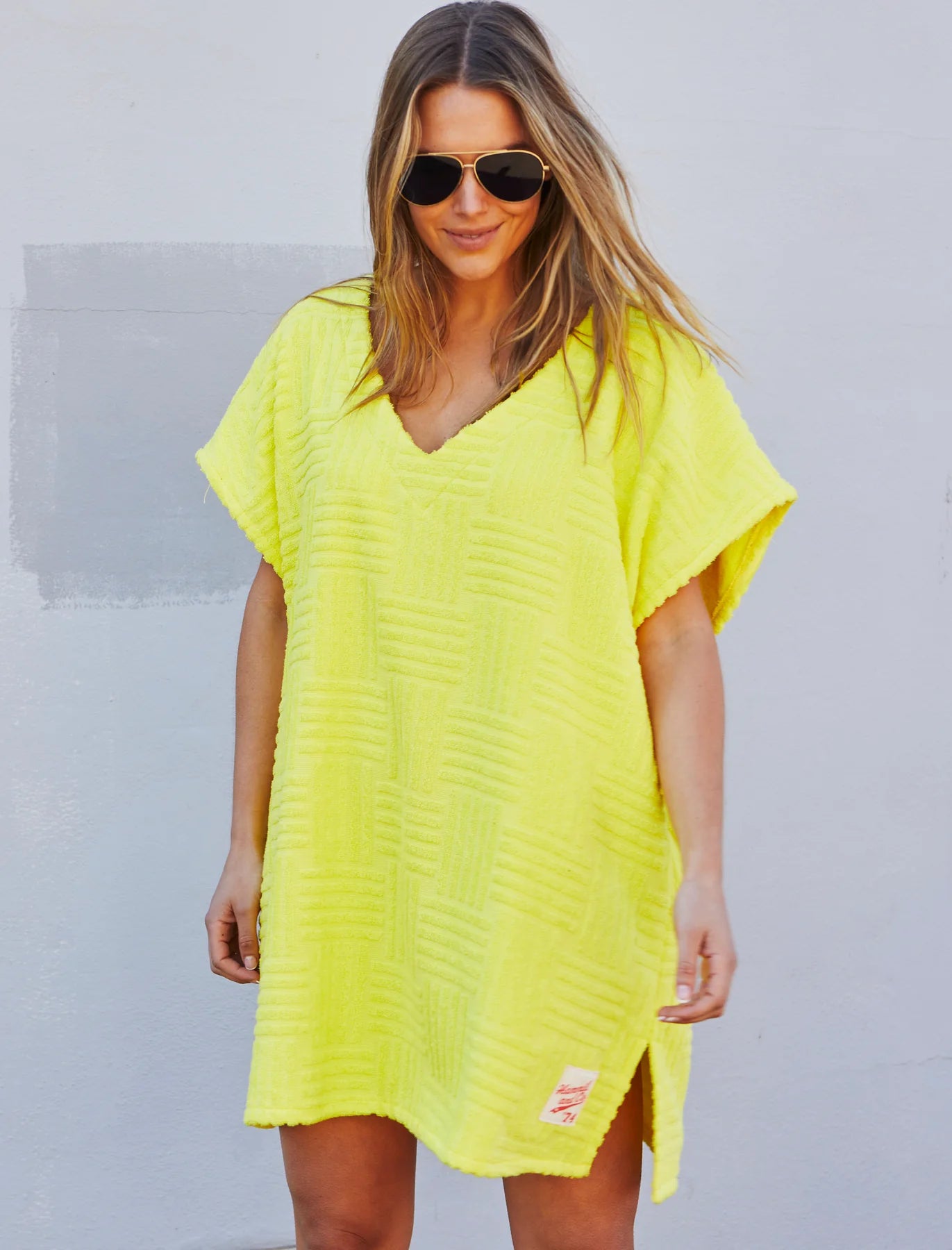 Salt & Sunshine Towelling Cover Up - Yellow