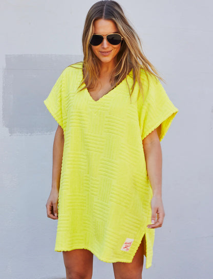 Salt & Sunshine Towelling Cover Up - Yellow
