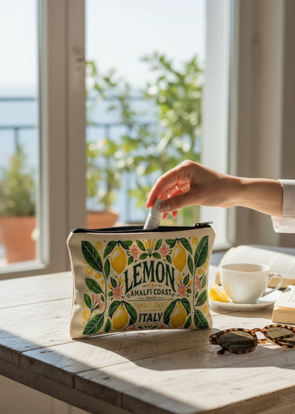 Canvas Zip Pouch - Zesty