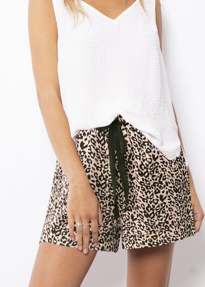 Zoe Leopard Print Shorts