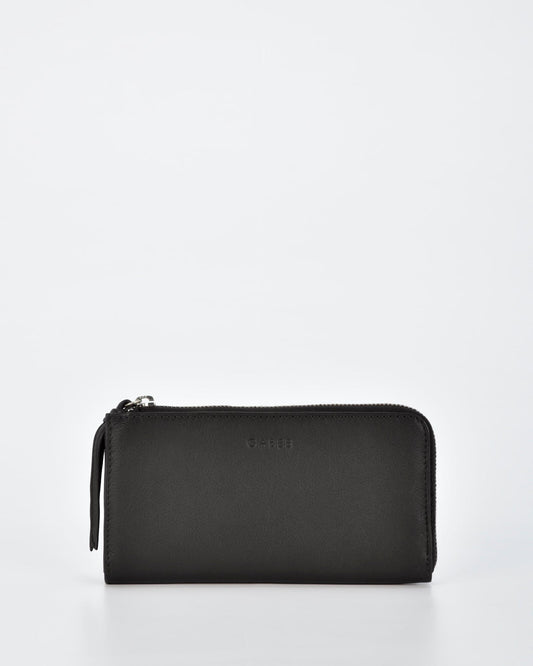 Alina RFID Safe Leather Zip Around Wallet