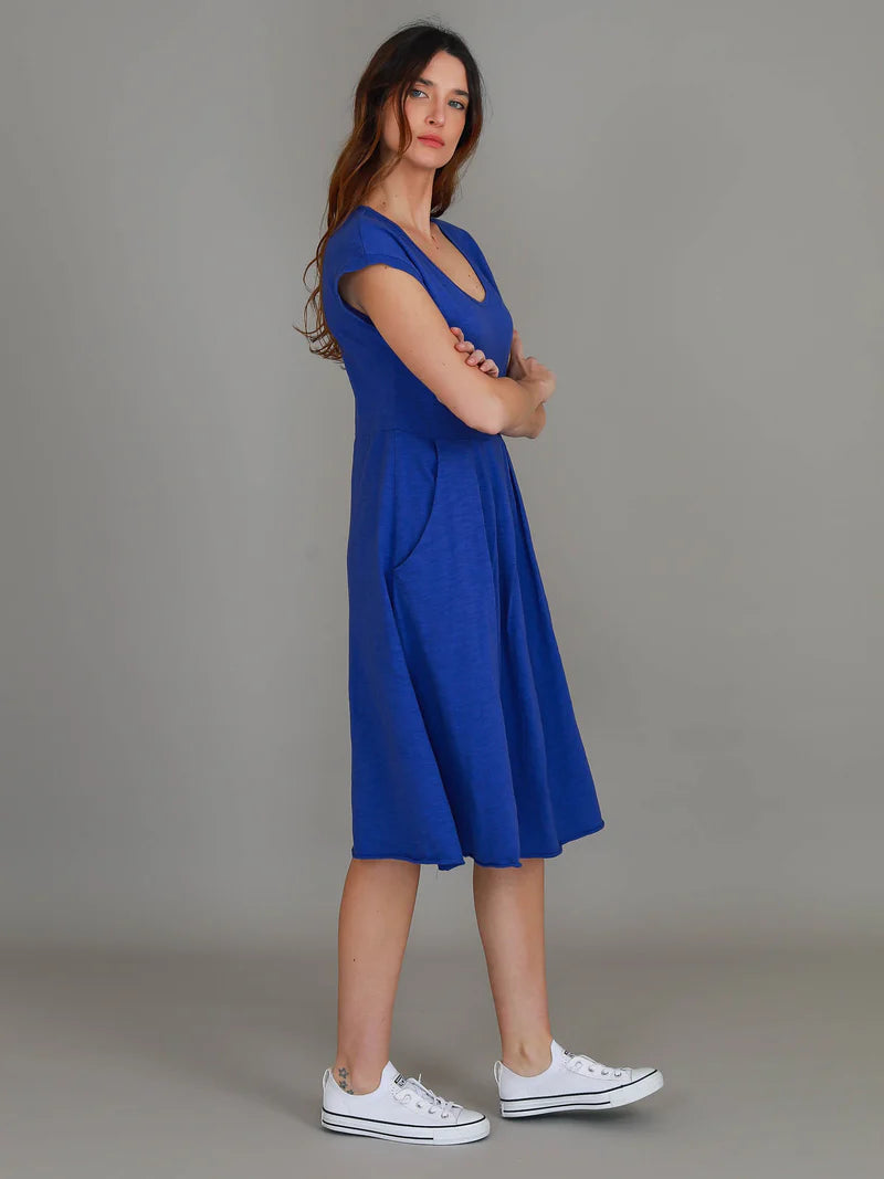 Evelyn Midi Dress with Pockets
