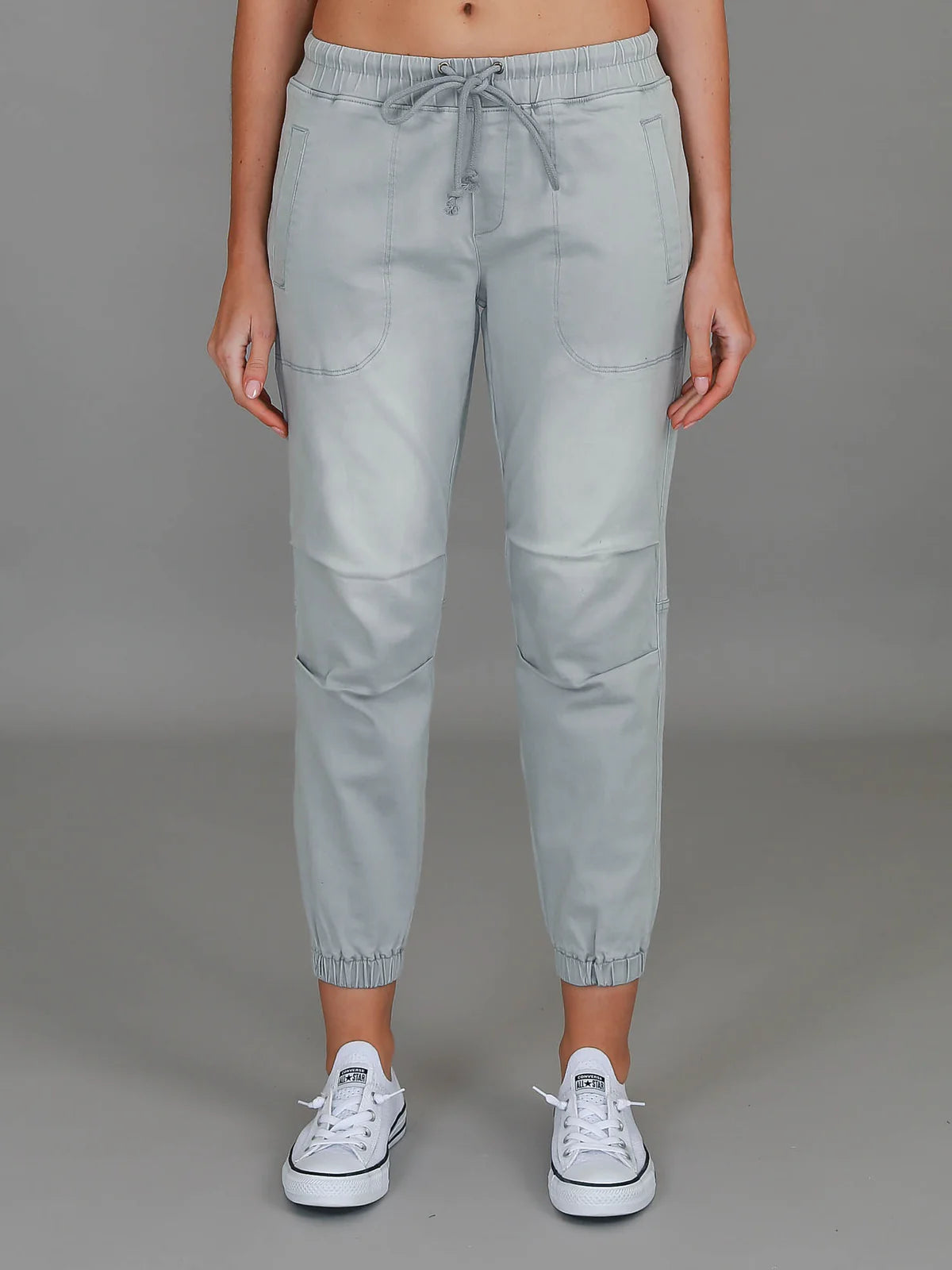 Torquay Denim Jogger Pants - Denim Grey