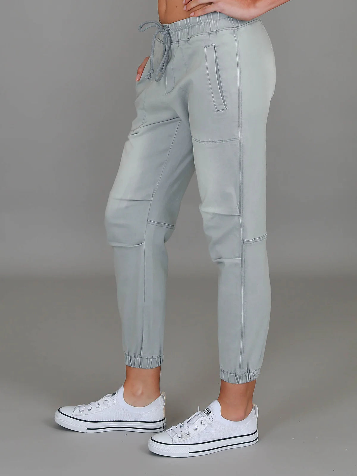 Torquay Denim Jogger Pants - Denim Grey