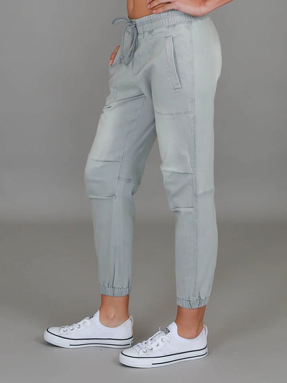 Torquay Denim Jogger Pants - Denim Grey