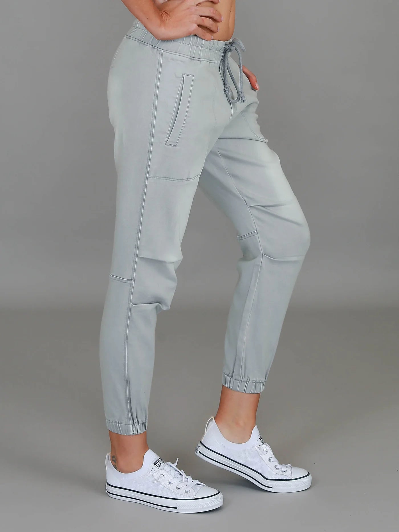 Torquay Denim Jogger Pants - Denim Grey
