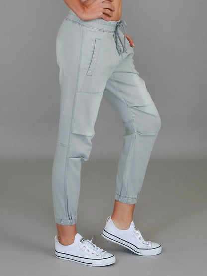 Torquay Denim Jogger Pants - Denim Grey