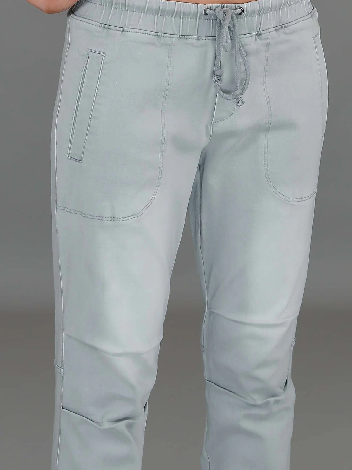Torquay Denim Jogger Pants - Denim Grey