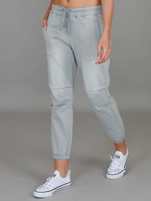 Torquay Denim Jogger Pants - Denim Grey