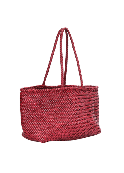 Amalfi Woven Leather Tote Bag