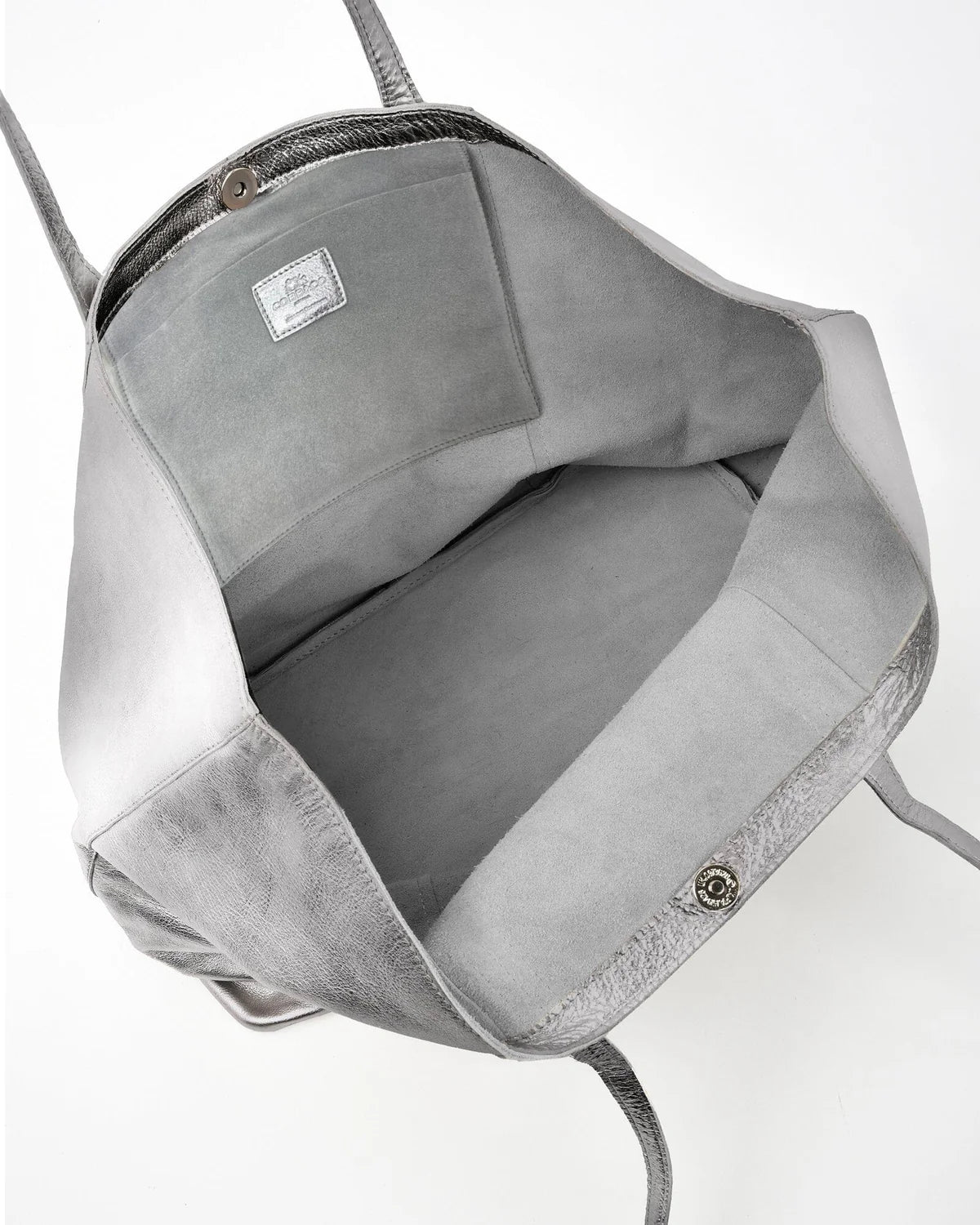 Elara Metallic Leather Hobo Bag