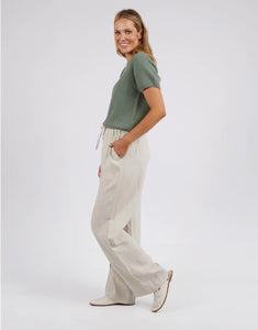 Shop Foxwood Pants online, Foxwood Stockists, Napels Pants, Naples Pants Bone Linen Pants