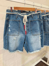 Frayed Denim Carpenter Shorts